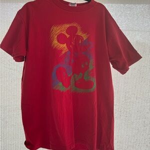 Vintage Mickey Mouse T Shirt Red Adult Large XL Disney Designs VTG
Made in USA
